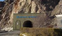 Tunnel of Bortagai reservoir and fountain.