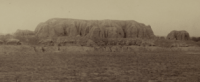 Ruins of the Kafir kala castle. Turkestan album. 1871 - 1872.