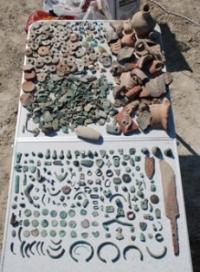 Finds at the Zhankent settlement.