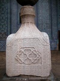 Wooden columns in Djuma a mosque.