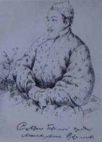 Султан Большой орды Мамырхан Рустамов. Карандаш, 1856 год