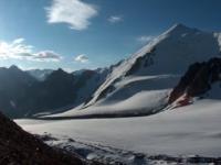 Peak of Young Guards of 4394 meters above sea level.