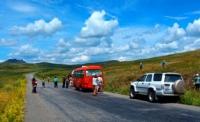 Road Ust Kamenogorsk - settlement Katon-Karagy.