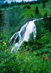The falls Kok-Kol on Altai.