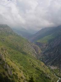 Vicinities of canyon Aksu in reserve Aksu-Zhabagly.