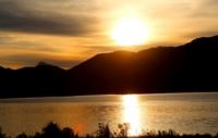 Rising on the lake Yazevoe.