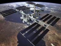 NASA модель МКС после объединения Российского, американского, японского и европейского модулей развертывания больших панелей солнечных батарей (2003 год).