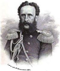 П. К. Услар на гравюре работы И. П. Пожалостина.