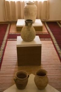 The Archeologic exposition of a museum.