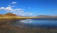 The lake Tuzkol in Kazkakhstan.