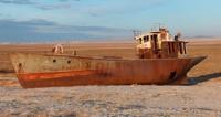 The ships in the environs of the settlement of Zhalanash.