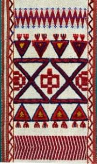 Yurt decoration strip.