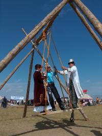 Traditional games of Kazakhs.