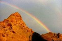Rainbow over Temirlik Canyon.