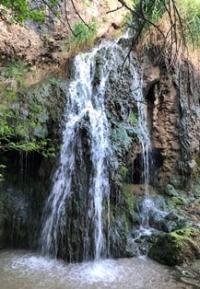 Waterfall on an unnamed creek near the cave.