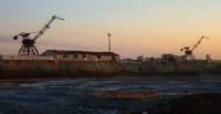 Старый морской порт в Аральске.