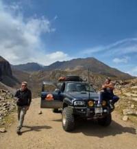 Ascent to Djuku Pass from gorge of same name. Travel of Lyudmila Kempel in August 2025.