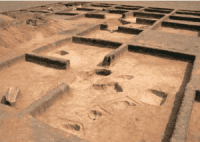 The bulk of information about the life of primitive people is given to us by burials that have survived to this day. The Koshkarbay I burial ground, located on the hill of the right bank of the Shagalaly River, is divided into four groups of burials and includes more than seventy grave structures.