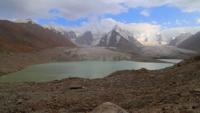 Eastern and Western Kyzyl-Asker Glaciers in Kyzyl-Asker mountain range.