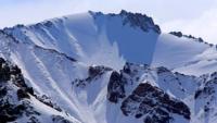 Glaciers in the headwaters of the Sredny Talgar River.