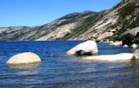 Sights of Korzhinkol lake on Kazakhstan Altai.