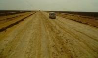 Road from Temirbaba check point to Zhanaozen town.