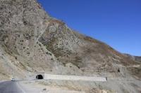 Mountain road in Tajikistan.