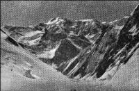 Massif of Pobeda Peak from the slope of Khan-Tengri. Photo Saladin.