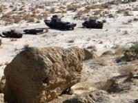 The cemetery of the ships at the settlement of Muynak. Uzbekistan.