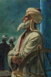 Картина, посвященная Улугбеку, выдающемуся среднеазиатскому астроному и математику XV века.