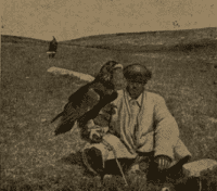 Hunter with a golden eagle. Photograph by the renowned Soviet geobotanist, geographer, and explorer Kirill Vladimirovich Stanyukovich. The shot was taken during his expeditions and published in his famous popular-science book “Across the Central Tien-Shan” (Geografgiz, 1950).