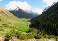 Top part of gorge above a resort the Altyn-Arashan.