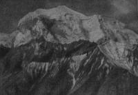Peak of E. Korzhenevskaya from the Kul-Davan Pass (Zaalai Range) Photo L. Opukhovskogo.