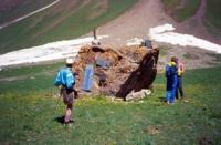 The Stone of Memory in natural boundary Achik-Tash.
