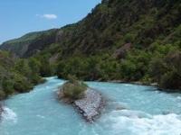 The river Aksu in Aksu-Zhabagly reserve.
