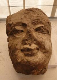 Fragments of a statue found at excavation Ajina-Teppe.