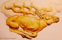 Олень. «Золотой курган» Шиликты. Восточный Казахстан. VIII – VII в.в. до нашей эры.