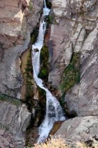 Falls on the river Kishi-Kaindy.