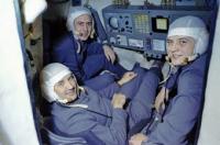 Экипаж космического корабля «Союза-11» - Георгий Добровольский, Владислав Волков, Виктор Пацаев.