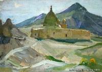 Artist F. Potehin (Shymkent). Baba Ata. 1985.