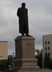Monument of Abai in Astana.