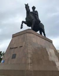 Monument for Khan Kenesary in Astana.