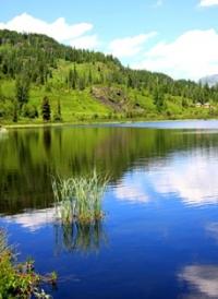 Bukhtarminskoes lake and his environs.