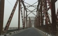 The bridge over the Vakhsh river.
