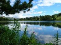 The lake Kedrovoye in West Altai Reserve.
