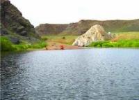 Kumdykol lake in Bayanaul.