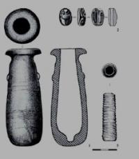 Artefacts from burial mounds Kyry-Oba.
