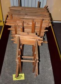 Breadboard model burial mounds Besshatyr.