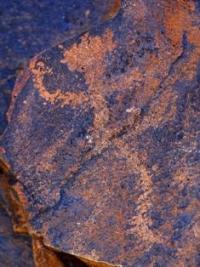 The Dancing little man. Petroglyphs Tamgaly.