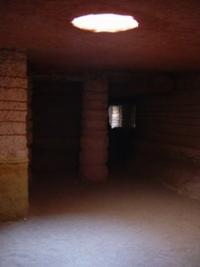 The Detail of underground mosque Karaman ata.